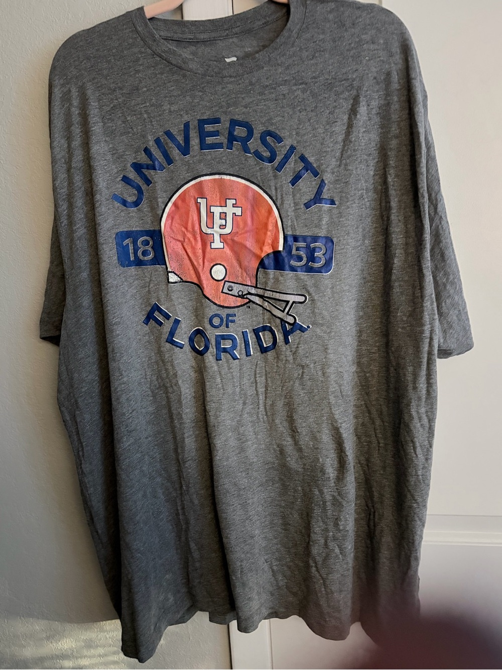 New Fanatics Gray Crewneck Sweatshirt with White Logo